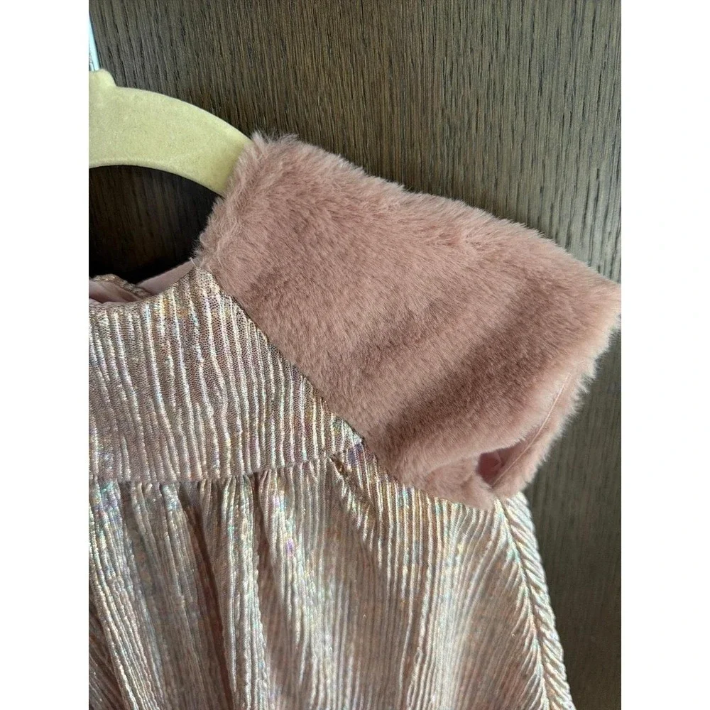 Pippa & Julie‎ shimmer metallic dress girls 12 months
